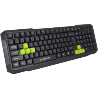 Зображення Клавіатура Esperanza EGK102 Green USB (EGK102GUA)