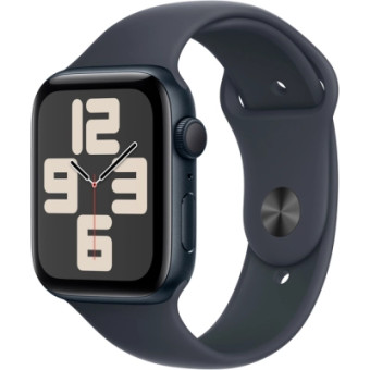 Зображення Смарт-годинник Apple Watch SE 2024 GPS 40mm Midnight Aluminium Case with Midnight Sport Band - M/L (MXE93QH/A)
