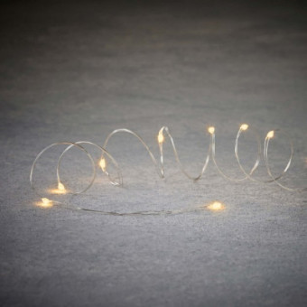 Изображение Гирлянда Luca Lighting Струна серебряная 18 м теплый белый (8718861853261)