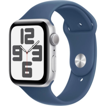 Зображення Смарт-годинник Apple Watch SE 2024 GPS 40mm Silver Aluminium Case with Denim Sport Band - S/M (MXEC3QH/A)