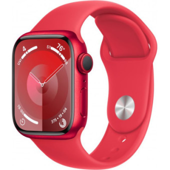 Зображення Smart годинник Apple Watch Series 9 GPS 45mm (PRODUCT)RED Aluminium Case with (PRODUCT)RED Sport Band - M (MRXK3QP/A)