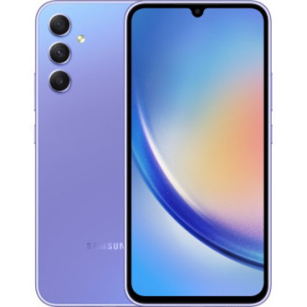 Изображение Смартфон Samsung Galaxy A34 5G 8/256Gb Light Violet (SM-A346ELVESEK)