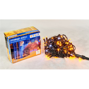 Изображение Гирлянда Delux ICICLE 108LED 2x1 м Білий flash Жовтий/Чорний IP44 (90015180)