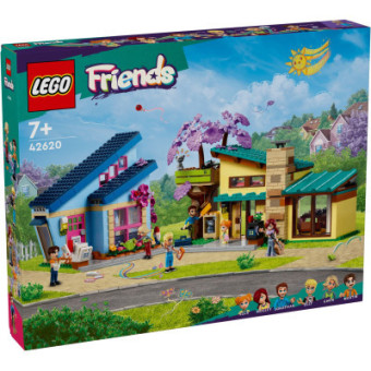 Изображение Конструктор Lego Friends Родинні будинки Оллі й Пейслі 1126 деталей (42620)