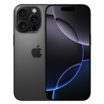 Зображення Смартфон Apple iPhone 16 Pro 128GB Black Titanium (MYND3)