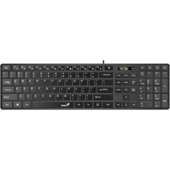 Зображення Клавіатура Genius SlimStar 126 USB Black Ukr (31310017407)