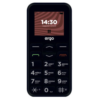 Изображение Мобильный телефон Ergo R181 Black