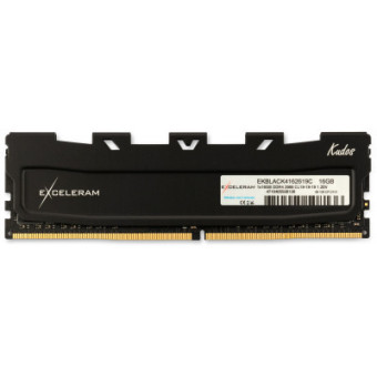 Зображення Модуль пам'яті для комп'ютера Exceleram DDR4 16GB 2666 MHz Black Kudos  (EKBLACK4162619C)
