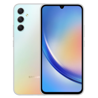 Изображение Смартфон Samsung Galaxy A34 5G 6/128Gb Silver (SM-A346EZSASEK)