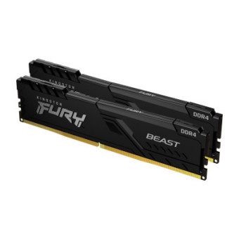 Зображення Модуль пам'яті для комп'ютера  DDR4 8GB (2x4GB) 3200 MHz Fury Beast Black  (KF432C16BBK2/8)