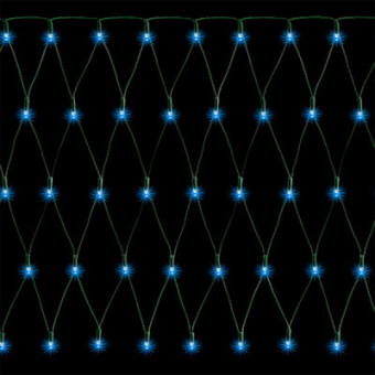 Изображение Гирлянда Jumi Сетка 100 LED, 1x1 м, голубой (5900410537583)