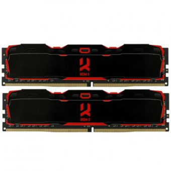 Зображення Модуль пам'яті для комп'ютера Goodram DDR4 16GB (2x8GB) 3000 MHz Iridium X Black  (IR-X3000D464L16S/16GDC)