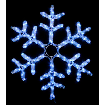 Зображення Гірлянда Delux Motif flash Snowflake 55 см білий IP44 EN (90012963)