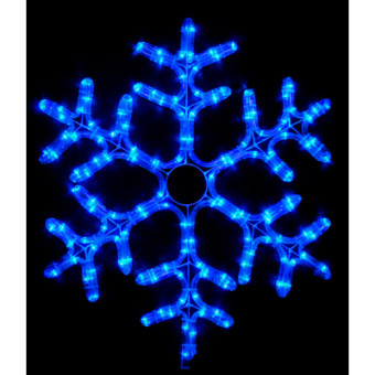 Зображення Гірлянда Delux Motif flash Snowflake 55 см синій IP44 EN (90012964)