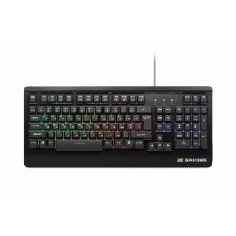 Изображение Клавиатура 2E KG320 LED USB Black Ukr (-KG320UB)