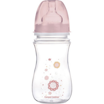Зображення Пляшечка для годування Canpol babies Бутылочка для кормления  EasyStart Newborn baby с широким отверстием 240 мл (35/217_pin)