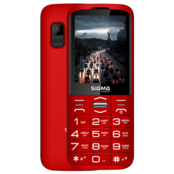 Зображення Мобільний телефон Sigma Comfort 50 Grace Type-C Red (4827798121825)