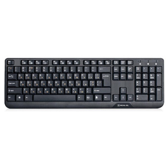 Изображение Клавиатура REAL-EL 500 Standard, USB, black