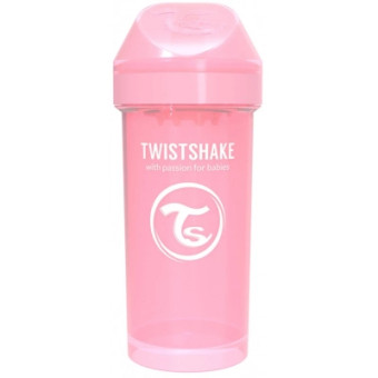 Изображение Пляшечка для годування Twistshake Поильник-непроливайка  360 мл 78279 светло-розовая (69893)
