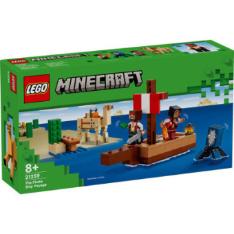 Изображение Конструктор Lego Minecraft Подорож на піратському кораблі (21259-)