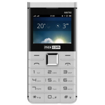 Изображение Мобильный телефон Maxcom MM760 White (5908235974897)