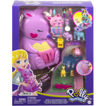 Изображение Лялька Polly Pocket Веселі пригоди з кенгуру (HKV50)