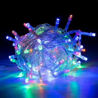 Изображение Гирлянда YES! Fun LED Christmas time 100 ламп, RGB, 5м. 8 режимов (801153)