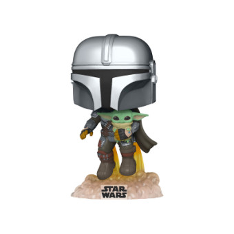 Изображение Іграшкова фігурка Funko Pop Мандалорець, що летить з малюком (50959)