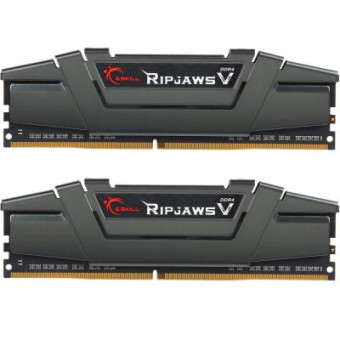 Зображення Модуль пам'яті для комп'ютера G.Skill DDR4 16GB (2x8GB) 3200 MHz RipjawsV  (F4-3200C16D-16GVGB)
