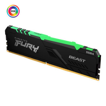 Зображення Модуль пам'яті для комп'ютера  DDR4 32GB 3200 MHz Fury Beast RGB  (KF432C16BBA/32)