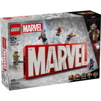 Изображение Конструктор Lego Super Heroes Логотип і мініфігурки MARVEL (76313)