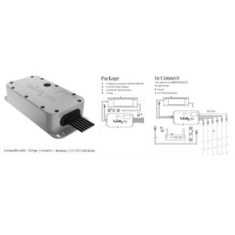 Изображение Гирлянда Twinkly Контроллер Pro Ethernet 6х250 ламп (TWPRO1500ETHP-B)