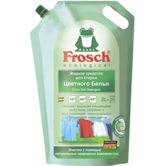 Изображение Гель для стирки Frosch для цветных тканей 2 л (4001499013416)