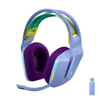 Изображение Наушники Logitech G733 Lightspeed Wireless RGB Gaming Headset Lilac (981-000890)