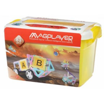 Изображение Конструктор Magplayer Конструктор  магнитный набор бокс 81 эл (MPT2-81)