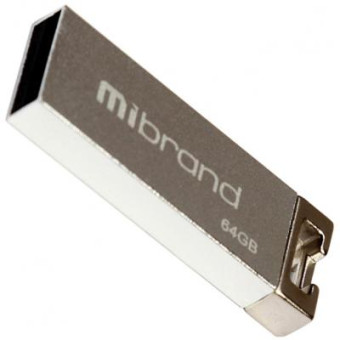 Изображение Флешка Mibrand Chameleon 64 Gb Silver 2.0