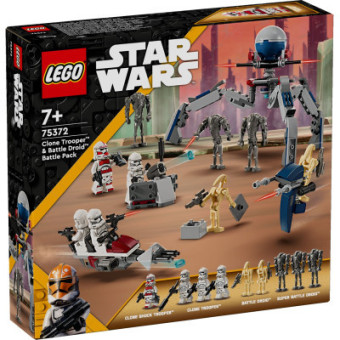 Изображение Конструктор Lego Star Wars Клони-піхотинці й Бойовий дроїд. Бойовий набір 215 деталей (75372)