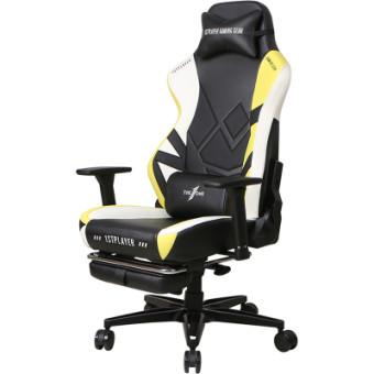 Изображение Геймерское кресло 1stPlayer Duke Black-White-Yellow (Duke BlackWhiteYellow)