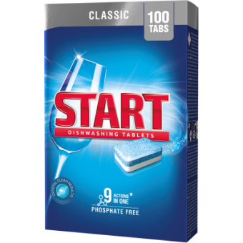 Зображення Таблетки для посудомийної машини Start Classic 100 шт. (4820207100053)