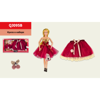 Зображення Лялька Emily шарнірна, з спідницею для дитини (QJ095B)