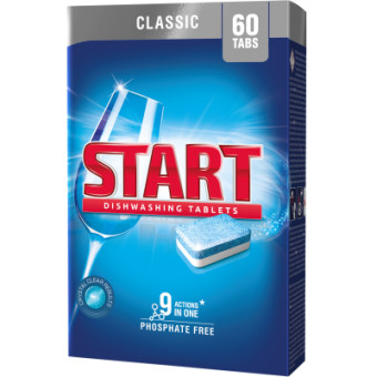 Зображення Таблетки для посудомийної машини Start Classic 60 шт. (4820207100046)
