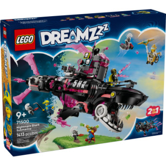 Изображение Конструктор Lego DREAMZzz Жахливий підводний човен «Акула» (71500)