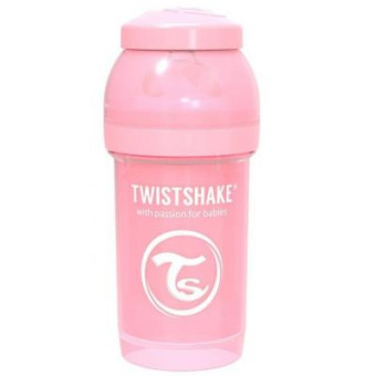 Изображение Пляшечка для годування Twistshake Бутылочка для кормления  антиколиковая 78249 светло-розовая 180 мл (69856)