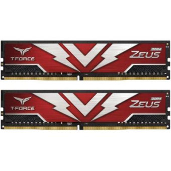 Зображення Модуль пам'яті для комп'ютера Team DDR4 16GB (2x8GB) 3000 MHz T-Force Zeus Red  (TTZD416G3000HC16CDC01)
