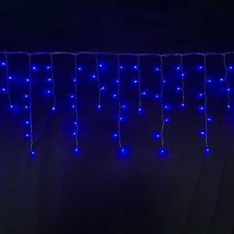 Изображение Гирлянда Novogod`ko бахрома 83 LED, синяя, 2,1*0,7м, 8 режимов (973772)