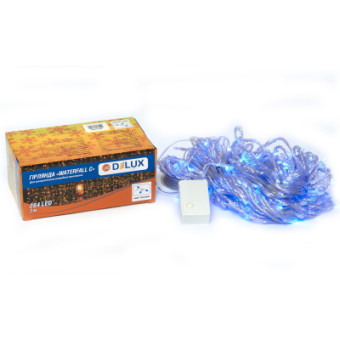 Изображение Гирлянда Delux Waterfall С 264LED 3х2 м синій/прозорий IP20 (90018005)