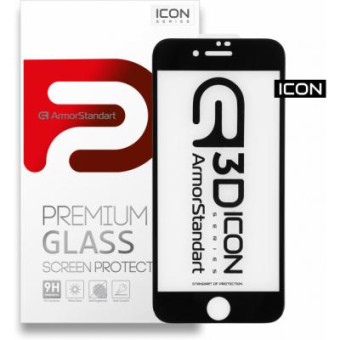 Зображення Захисне скло Armorstandart Icon 3D Apple iPhone 8 Plus/7 Plus Black (ARM55982-GI3D-BK)