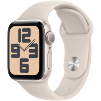 Зображення Смарт-годинник Apple Watch SE 2023 GPS 40mm Starlight Aluminium Case with Starlight Sport Band - M/L (MR9V3QP/A)