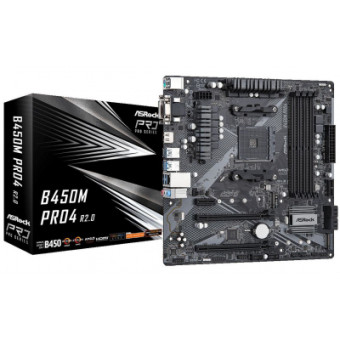 Изображение Материнская плата ASRock B450M PRO4 R2.0