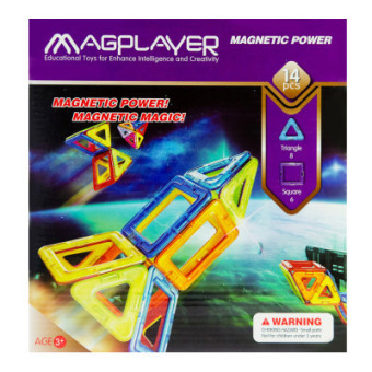 Изображение Конструктор Magplayer Конструктор  Набор 14 элементов (MPB-14)